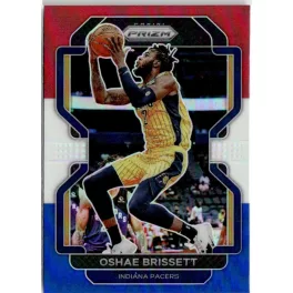   2021-22 Panini Prizm Red White and Blue Prizms #138 Oshae Brissett