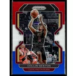 2021-22 Panini Prizm Red White and Blue Prizms #240 Collin Sexton