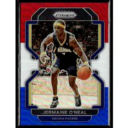   2021-22 Panini Prizm Red White and Blue Prizms #250 Jermaine O'Neal