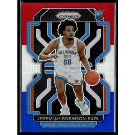   2021-22 Panini Prizm Red White and Blue Prizms #319 Jeremiah Robinson-Earl