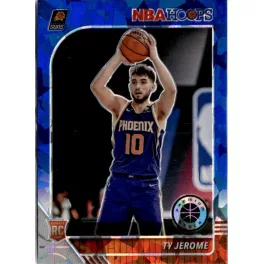   2019-20 Hoops Premium Stock Blue Cracked Ice Prizm #219 Ty Jerome