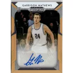 2019-20 Panini Prizm Draft Picks Prizms Autographs Neon Orange #108 Garrison Mathews 045/149