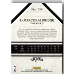 2017-18 Panini Cornerstones Crystal #134 LaMarcus Aldridge 27/89