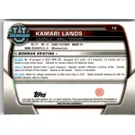 2022-23 Bowman Chrome University  #72 Kamari Lands