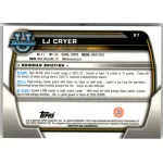 2022-23 Bowman Chrome University  #87 LJ Cryer