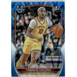 2022-23 Bowman Chrome University Blue RayWave Refractors #97 Frankie Collins 168/199