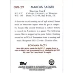 2022-23 Bowman Chrome University 2009  #09B-29 Marcus Sasser