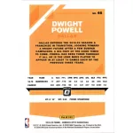 2019-20 Donruss Optic  #46 Dwight Powell
