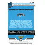 2019-20 Clearly Donruss Rated Rookie #175 Quinndary Weatherspoon