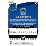 2018-19 Donruss  #178 Jacob Evans III