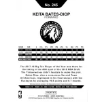 2018-19 Hoops  #245 Keita Bates-Diop