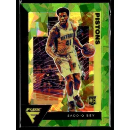   2020-21 Panini Flux Fanatics Factory Green Cracked Ice #212 Saddiq Bey