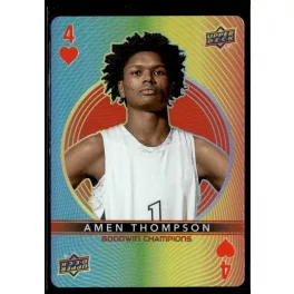   2022-23 Upper Deck Goodwin Champions Playing Card #4-HEARTS Amen Thompson