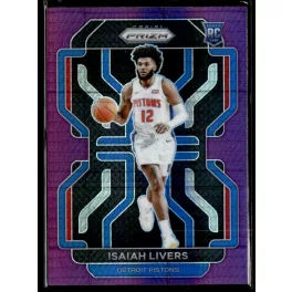 2021-23 Panini Prizm Purple Hyper #296 Isaiah Livers
