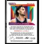 2023-23 LEAF VIVID Autographs Navy Blue #BA-DL2 Dereck Lively 13/30