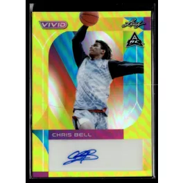   2023-23 LEAF VIVID Autographs Yellow #BA-CB1 Chris Bell 36/50