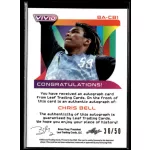 2023-23 LEAF VIVID Autographs Yellow #BA-CB1 Chris Bell 36/50
