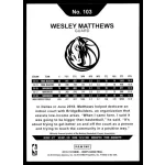 2018-19 Hoops  #103 Wesley Matthews