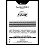 2018-19 Hoops  #211 Rajon Rondo