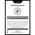 2018-19 Hoops  #212 Domantas Sabonis