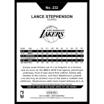 2018-19 Hoops  #232 Lance Stephenson