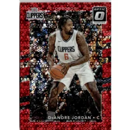   2017-18 Donruss Optic Fast Break Red #64 DeAndre Jordan 57/85