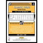 2018-19 Donruss Holo Green and Yellow Laser #132 Thaddeus Young