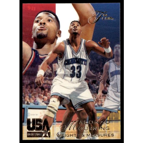 1994-95 Flair USA Weights and Measures #70 Alonzo Mourning 