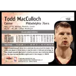 1999-2000 SkyBox Impact  #152 Todd MacCulloch