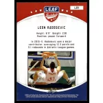 2012-13 Leaf  #LR1 Leon Radosevic