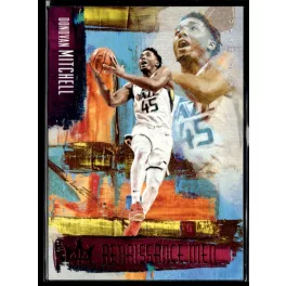   2018-19 Panini Court Kings Renaissance Men Ruby #18 Donovan Mitchell 42/99