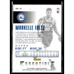 2017-18 Panini Essentials Silver  #61 Markelle Fultz 01/99