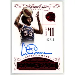   2015-16 Panini Flawless Hall of Fame Autographs Ruby  #HOF-AG Artis Gilmore 02/15