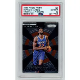   2018-19 Panini Prizm Freshman Phenoms PSA - 10 GEM MT #25 Deandre Ayton 