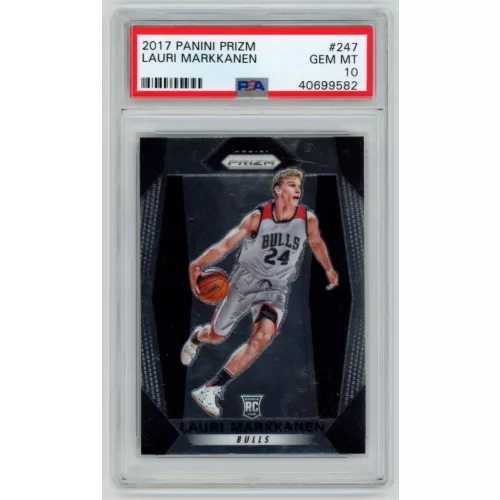 2017-18 Panini Prizm PSA - 10 GEM MT #247 Lauri Markkanen 