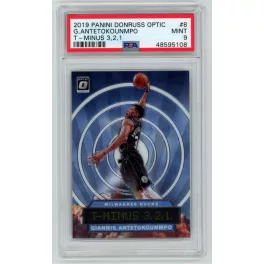   2019-20 Donruss Optic T-Minus 3, 2, 1 PSA - 9 MINT #8 Giannis Antetokounmpo 