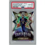 2019-20 Panini Contenders Optic Superstar Die Cuts PSA - 10 GEM MT #9 Anthony Davis 