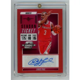   2019-20 Panini Contenders Optic Veteran Ticket Autographs Red  #VT-CPL Chris Paul 