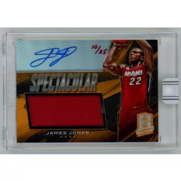   2014-15 REPLAY Panini Spectra Spectacular Swatch Signatures Orange  #26 James Jones 