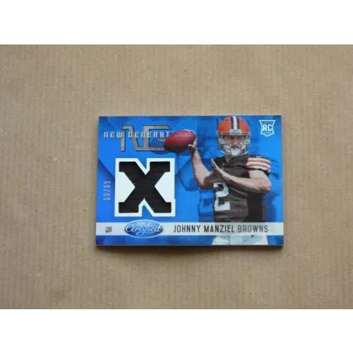 2014 Certified New Generation Materials Mirror Blue #9 Johnny Manziel