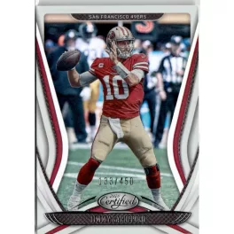 2020 Panini Certified Mirror 0 #45 Jimmy Garoppolo 133/450