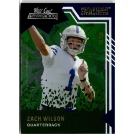   2021 Wild Card Alumination Smashing -Black Chase Green #SM-2 Zach Wilson 15/50