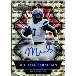   2021 Wild Card Alumination Autographs - Holo Lux Silver #ABC-A Michael Strachan 42/99