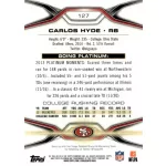 2014 Topps Platinum  #127 Carlos Hyde