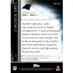2015 Topps Valor Gridiron Warriors  #GW-LK Luke Kuechly