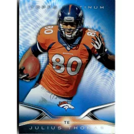   2014 Topps Platinum - Blue Wave Refractors  #52 Julius Thomas