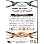 2014 Topps Platinum - Blue Wave Refractors  #52 Julius Thomas