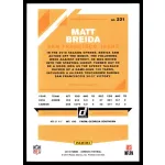 2019 Donruss  #221 Matt Breida