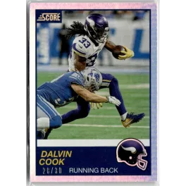 2019 Score 30th Anniversary  #235 Dalvin Cook 28/30
