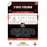 2018 Donruss  #117 D'Onta Foreman